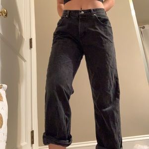 vintage black wrangler jeans